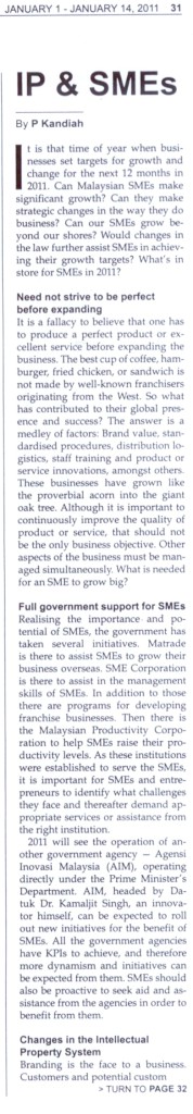 [Malaysia SME] IP & SMEs - Pg 1