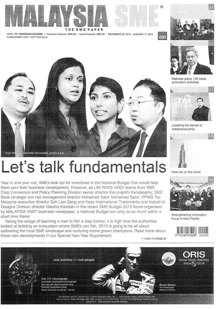 [Malaysia SME] SMEs' Creation Today Could Be Tomorrow's Treasure (and beyond) Pg1