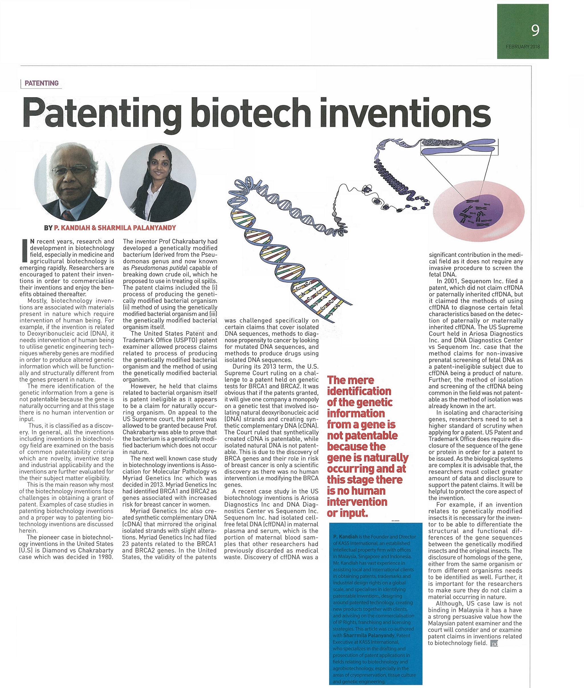 [The Petri Dish] Patenting Biotech Inventions KASS IP Experts
